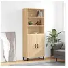 Image de Buffet haut Chêne sonoma 69,5x34x180 cm Bois d ingénierie