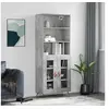 Image de Buffet haut Gris béton 69,5x34x180 cm Bois d'ingénierie3189289