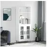 Image de Buffet haut Blanc 69,5x34x180 cm Bois d'ingénierie3189309