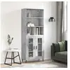 Image de Buffet haut Gris béton 69,5x34x180 cm Bois d'ingénierie 3189337