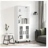 Image de Buffet haut Blanc 69,5x34x180 cm Bois d'ingénierie 3189341