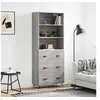 Image de Buffet haut Sonoma gris 69,5x34x180 cm Bois d'ingénierie