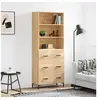 Image de Hoge kast 69,5x34x180 cm bewerkt hout sonoma eikenkleurig3189384