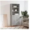 Image de Buffet haut Sonoma gris 69,5x34x180 cm Bois d'ingénierie3189435