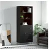 Image de Buffet haut Noir 69,5x34x180 cm Bois d'ingénierie3189438