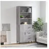 Image de Hoge kast 69,5x34x180 cm bewerkt hout grijs sonoma eikenkleurig3189467