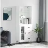 Image de Buffet haut Blanc 69,5x34x180 cm Bois d'ingénierie 3189477