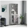Image de Buffet haut Sonoma gris 69,5x34x180 cm Bois d'ingénierie3189483