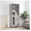 Image de Buffet haut Sonoma gris 69,5x34x180 cm Bois d ingénierie