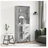 Image de Buffet haut Gris béton 69,5x34x180 cm Bois d'ingénierie 3189513
