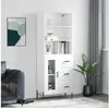 Image de Buffet haut Blanc 69,5x34x180 cm Bois d'ingénierie 3189517