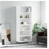 Image de Buffet blanc 69,5x32,5x180 cm bois d'ingénierie 3189541