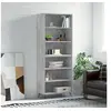 Image de Buffet gris béton 69,5x32,5x180 cm bois d'ingénierie3189545