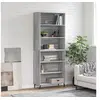 Image de Buffet sonoma gris 69,5x32,5x180 cm bois d'ingénierie3189595