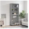 Image de Buffet gris béton 69,5x32,5x180 cm bois d'ingénierie3189601
