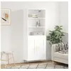 Image de Buffet haut Blanc 69,5x34x180 cm Bois d'ingénierie3189941