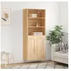 Image de Buffet haut Chêne sonoma 69,5x34x180 cm Bois d'ingénierie 3189944
