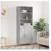 Image de Buffet haut Sonoma gris 69,5x34x180 cm Bois d'ingénierie 3199615