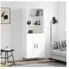Image de Buffet haut Blanc 69,5x34x180 cm Bois d'ingénierie 3189949