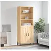 Image de Buffet haut Chêne sonoma 69,5x34x180 cm Bois d'ingénierie