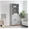 Image de Buffet haut Gris béton 69,5x34x180 cm Bois d'ingénierie 3189977