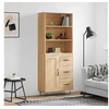 Image de Buffet haut Chêne sonoma 69,5x34x180 cm Bois d'ingénierie 3190016