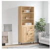 Image de Buffet haut Chêne sonoma 69,5x34x180 cm Bois d'ingénierie