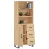 Image de Buffet haut Chêne sonoma 69,5x34x180 cm Bois d'ingénierie