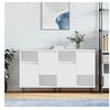 Image de Buffets 2 pcs blanc bois d'ingénierie3190125
