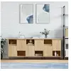Image de Buffets 3 pcs, Armoires de Salon avec Rangement, Organisateur de Maison Salle de Séjour Intérieur, Moderne, Chêne Sonoma Bois d'Ingénierie 3190152