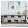 Image de Buffets 3 pcs gris béton bois d ingénierie