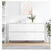 Image de Buffets 2 pcs blanc bois d'ingénierie3190165
