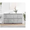Image de Buffets 2 pcs gris béton bois d ingénierie
