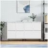 Image de Buffets 2 pcs blanc bois d'ingénierie 3190173