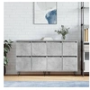 Image de Buffets 2 pcs gris béton bois d ingénierie