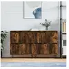 Image de Buffets 2 pcs chêne fumé bois d'ingénierie3190178