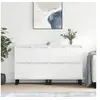 Image de Buffets 2 pcs blanc brillant bois d'ingénierie 3190183