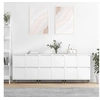 Image de Buffets 3 pcs Blanc Bois d ingénierie