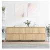 Image de Buffets 3 pcs, Armoires de Salon avec Rangement, Organisateur de Maison Salle de Séjour Intérieur, Moderne, Chêne Sonoma Bois d'Ingénierie