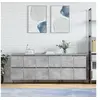 Image de Buffets 3 pcs gris béton bois d'ingénierie 3190201