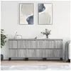 Image de Buffets 3 pcs Sonoma gris Bois d'ingénierie 3190211