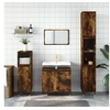 Image de Ensemble de meubles de salle de bain 3 pcs Chêne fumé