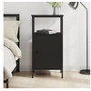 Image de Table de chevet noir 41x31x80 cm bois d'ingénierie