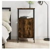 Image de Table de chevet chêne fumé 41x31x80 cm bois d'ingénierie825927