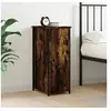 Image de Table de chevet chêne fumé 32x42x80 cm bois d'ingénierie825967