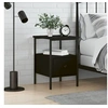 Image de Table de chevet noir 34x36x50 cm bois d'ingénierie826043