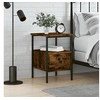 Image de Table de chevet chêne fumé 34x36x50 cm bois d'ingénierie826047