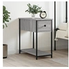 Image de Table de chevet sonoma gris 30x60x60 cm bois d'ingénierie826059