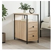 Image de Table de chevet chêne sonoma 30x60x60 cm bois d'ingénierie826065