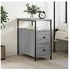 Image de Table de chevet sonoma gris 30x60x60 cm bois d'ingénierie826069